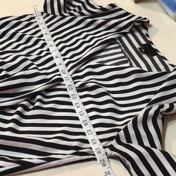 Worthington striped wrap blouse size medium - Picture 8 of 11